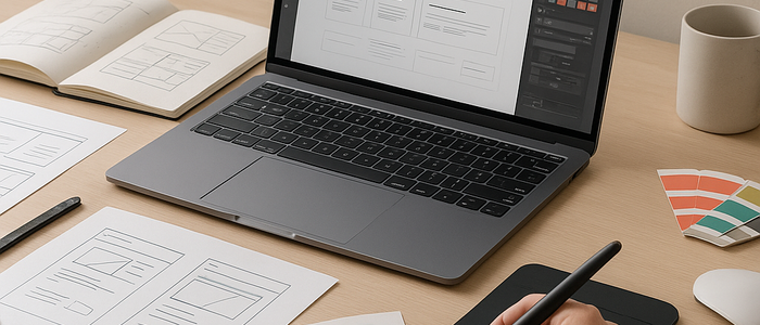 Профессиональный дизайнер за работой