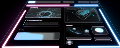 Футуристичный адаптивный интерфейс