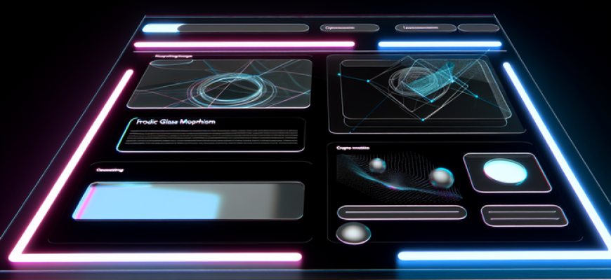 Футуристичный адаптивный интерфейс