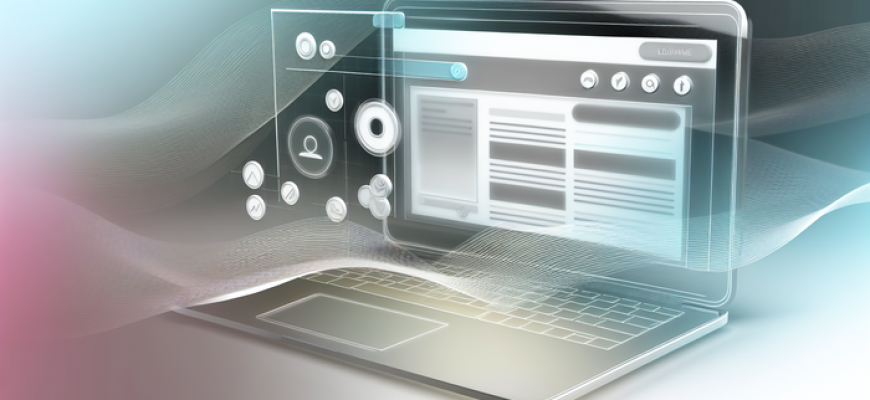 Современный минималистичный веб-интерфейс