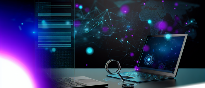 Футуристичный голографический интерфейс