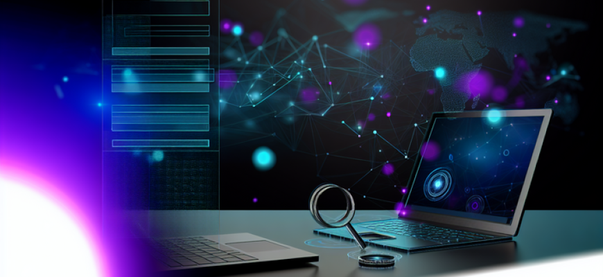 Футуристичный голографический интерфейс