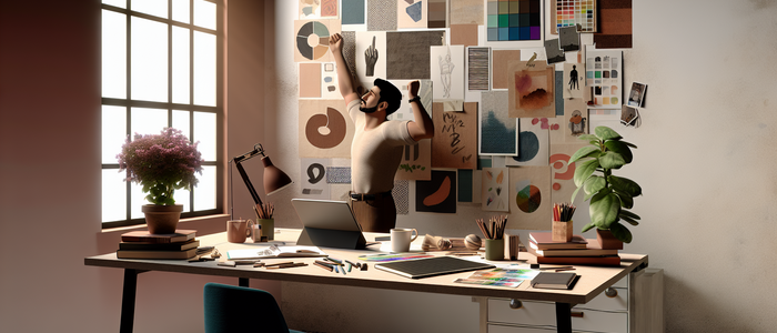 Дизайнер ищет вдохновение