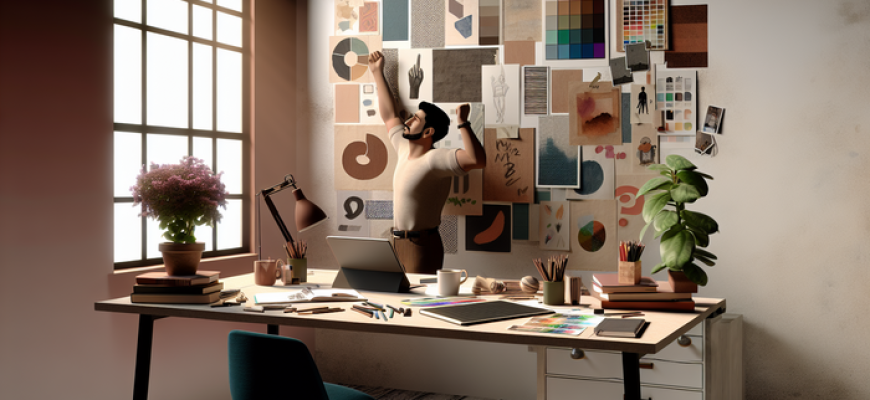 Дизайнер ищет вдохновение