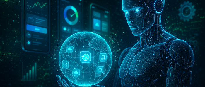 Futuristic Android Globe